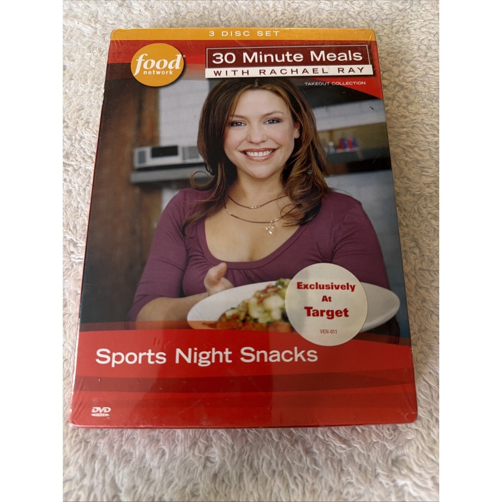 30 Minute Meals Rachael Ray Sports Night Snacks Dvd 2006 Football New NIP Food